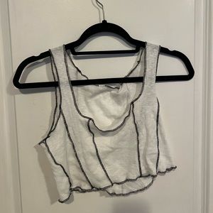 Emma & Sam white cropped tank top